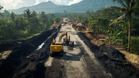 Infrastructure Projects Construction in Lombok