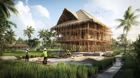 Agritourism Structures Construction in Bali